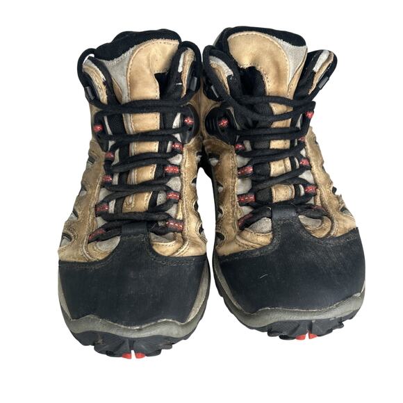 Merrell Reflex Mid Gore-Tex Taupe Leather Hiking Boots Womens Size 8 EUR 38.5 - Picture 3 of 11